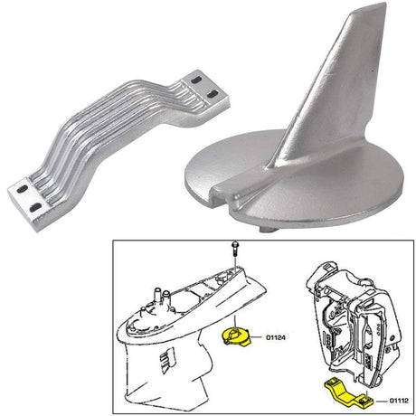 Tecnoseal Qualifies for Free Shipping Tecnoseal Anode Kit Yamaha 200-250 HP Magnesium Polybag #21104MG