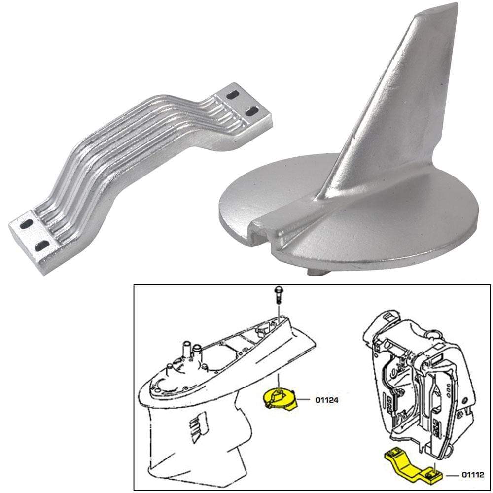 Tecnoseal Qualifies for Free Shipping Tecnoseal Anode Kit Yamaha 200-250 HP Magnesium Polybag #21104MG