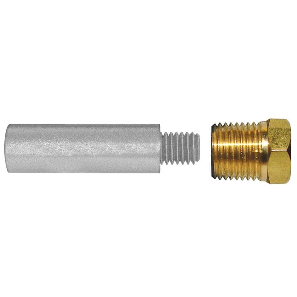Tecnoseal Qualifies for Free Shipping Tecnoseal E3 Pencil Zinc with Brass Cap 2" x 3/4" Dia #TEC-E3-C