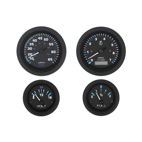Teleflex Not Qualified for Free Shipping Teleflex 4 Gauge Set Eclipse Tach/Hourmeter #69712P