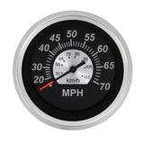 Teleflex Qualifies for Free Shipping Teleflex Black Sterling Speedometer 70 MPH #67285P