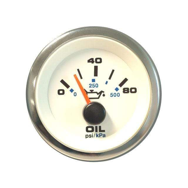 Teleflex Not Qualified for Free Shipping Teleflex Oil Pressure White Premier Pro 2" 0-80 #62542P