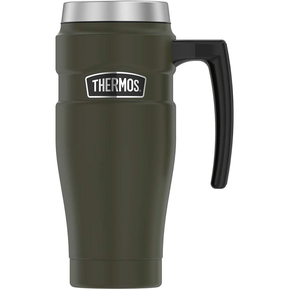 Thermos Qualifies for Free Shipping Thermos 16 oz SS Travel Mug Matte Army Green #SK1000AG4