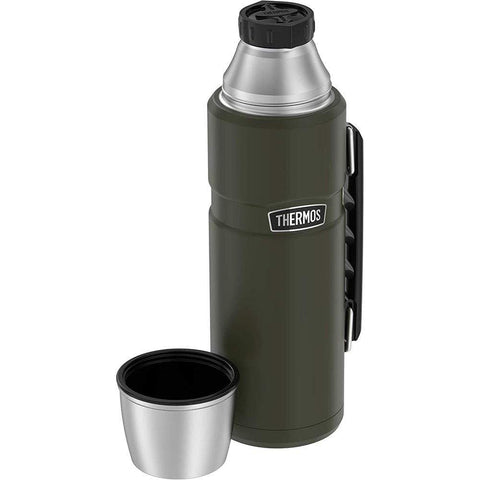 Thermos 40 oz SS Beverage Bottle Matte Army Green #SK2010AGTRI4