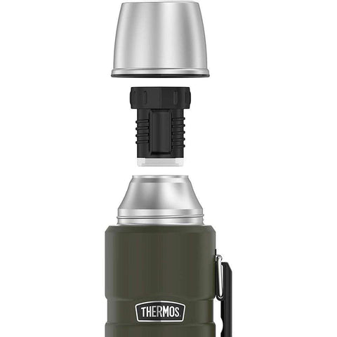 Thermos 40 oz SS Beverage Bottle Matte Army Green #SK2010AGTRI4