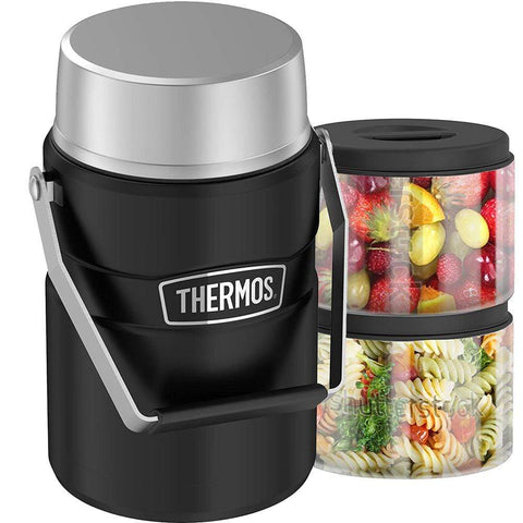 Thermos 47 oz Matte Black Food Jar #SK3030BKTRI4