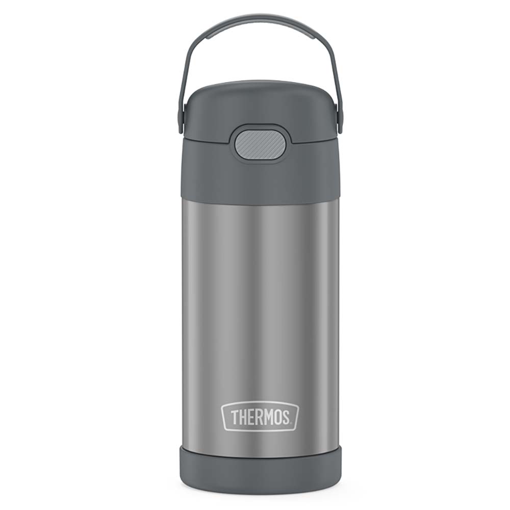 Thermos Qualifies for Free Shipping Thermos Funtainer SS Insulated Straw Bottle 12 oz Grey #F4100CH6