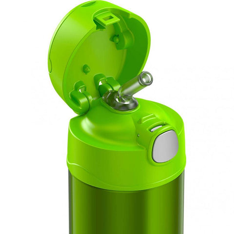 Thermos Funtainer SS Insulated Straw Bottle 12 oz Lime #F4019LM6