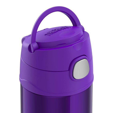 Thermos Funtainer SS Insulated Straw Bottle 12 oz Purple #F4019VI6