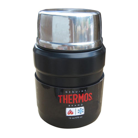 Thermos Qualifies for Free Shipping Thermos Stainless King Food Jar 16 oz Matte Black w/Spoon #SK3000BKTRI4