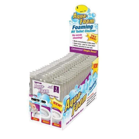 Thetford Qualifies for Free Shipping Thetford Aqua Foam Toilet Cleaner Counter Display of 18 #96031