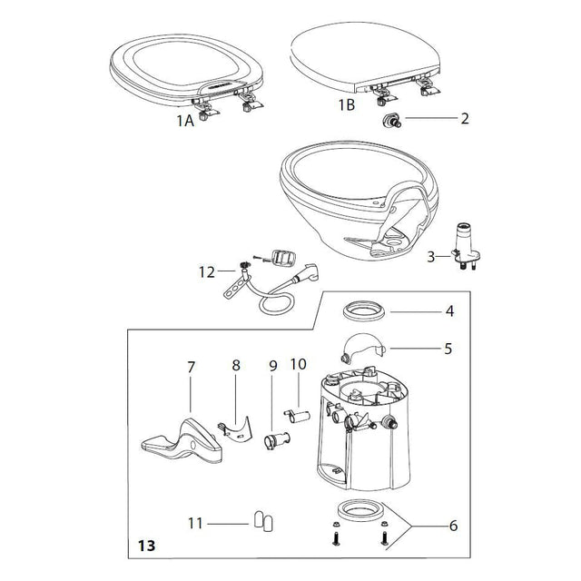 Thetford Qualifies for Free Shipping Thetford Base Kit High Bone Style II #42138