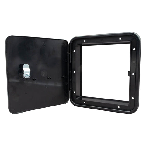 Thetford Qualifies for Free Shipping Thetford Multi-Purpose/Fuel Hatch without Back Keyed Entry Black #94308