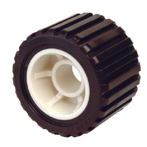 Tie Down Engineering Qualifies for Free Shipping Tie Down 4" Wobble Roller Ribbed 3/4" Shaft Black #86493
