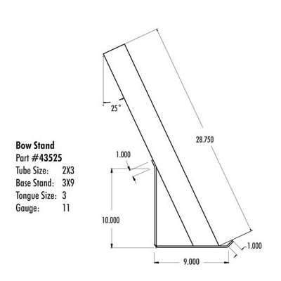 Tie Down Engineering Qualifies for Free Shipping Tie Down Stand Bow 2" x 3" 1500-2200 lb #43525