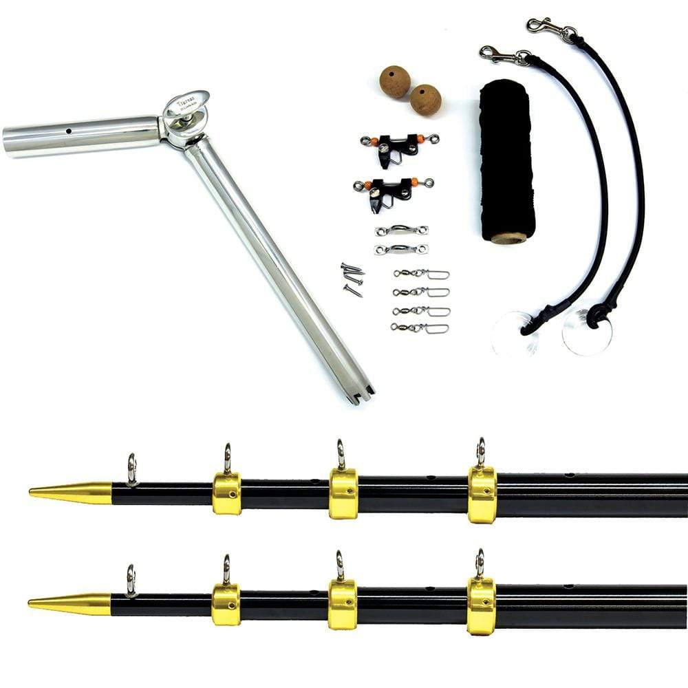 Tigress Qualifies for Free Shipping Tigress Rod Holder Outrigger System 1-1/8" Black/Gold #88968-00