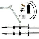 Tigress Qualifies for Free Shipping Tigress Rod Holder Outrigger System 1-1/8" Silver/Black #88968-01