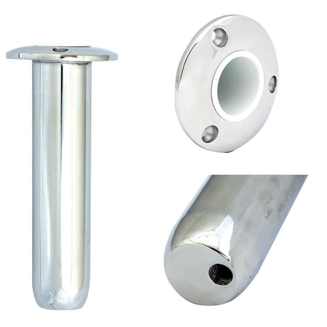 Tigress Qualifies for Free Shipping Tigress Round Head Closed Base Rod Holder 0-Degree 9" #77902
