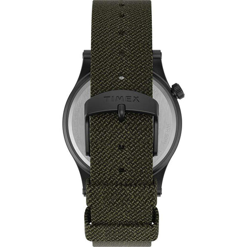Timex Allied LT 40mm Gray Case Green Dial Green Fabric Strap #TW2T76000JV