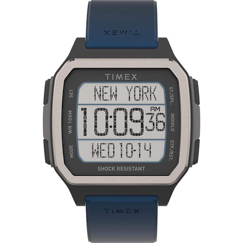Timex Qualifies for Free Shipping Timex Command Urban 47mm Black Case Blue Strap #TW5M28800JV