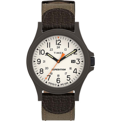 Timex Qualifies for Free Shipping Timex Expedition Acadia Brown Natural Dial Brown Strap #TW4B23700
