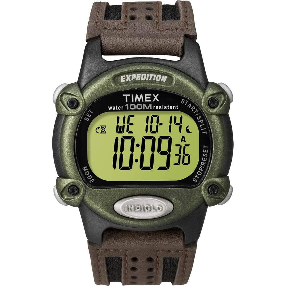 Timex Qualifies for Free Shipping Timex Expedition Mens Chrono Alarm Timer Green/Black/Brown #T48042