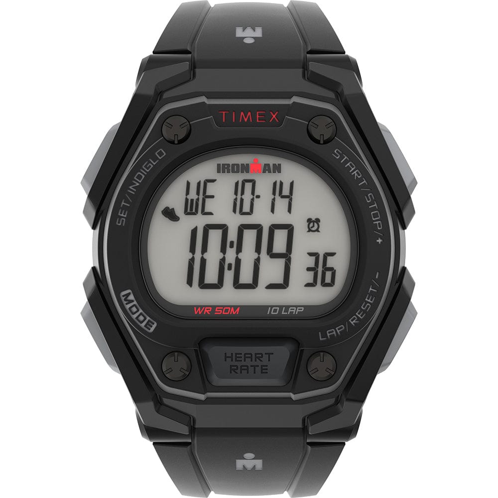 Timex Qualifies for Free Shipping Timex Ironman 10 Lap Activity Tracker with HR Black #TW5M49500