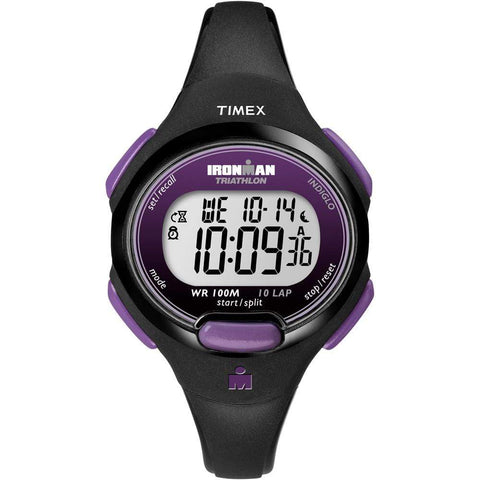 Timex Qualifies for Free Shipping Timex Ironman 10-Lap Mid Size Black Purple #T5K523