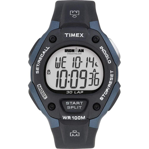 Timex Qualifies for Free Shipping Timex Ironman 30 Lap Grey/Blue Full #T5H591