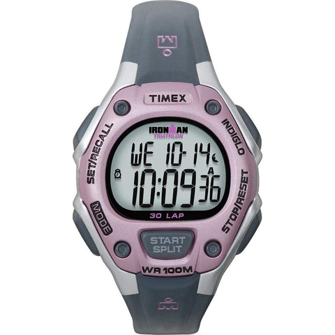 Timex Qualifies for Free Shipping Timex Ironman 30 Lap Mid Pink /Grey #T5K020JV