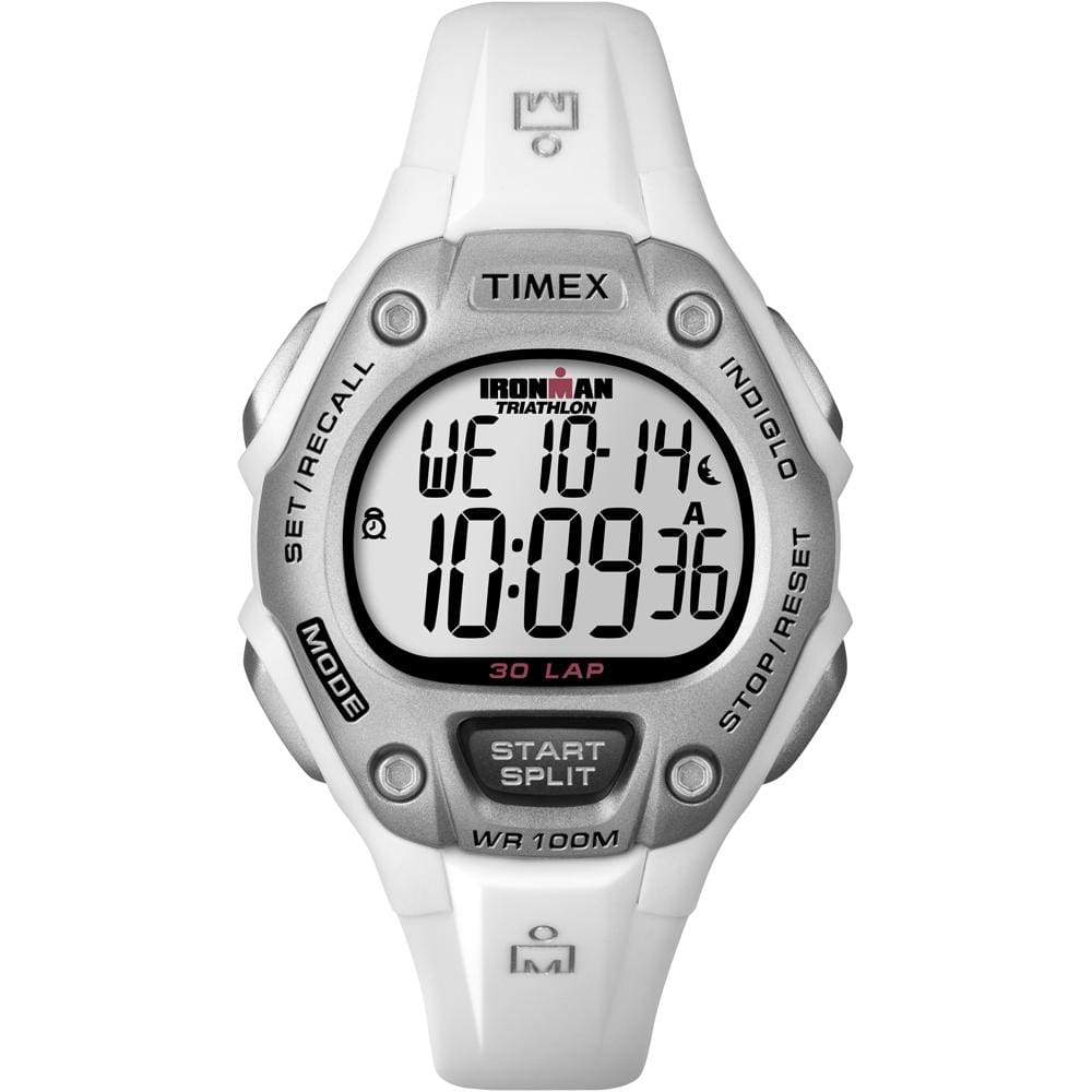 Timex Qualifies for Free Shipping Timex Ironman 30-Lap Mid Size Watch White #T5K515
