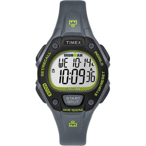 Timex Qualifies for Free Shipping Timex Ironman Classic 30 Watch Gray/Green/Black #TW5M14000JV