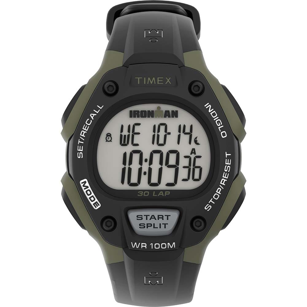 Timex Qualifies for Free Shipping Timex Ironman Mens 30 Lap Black Green #TW5M44500