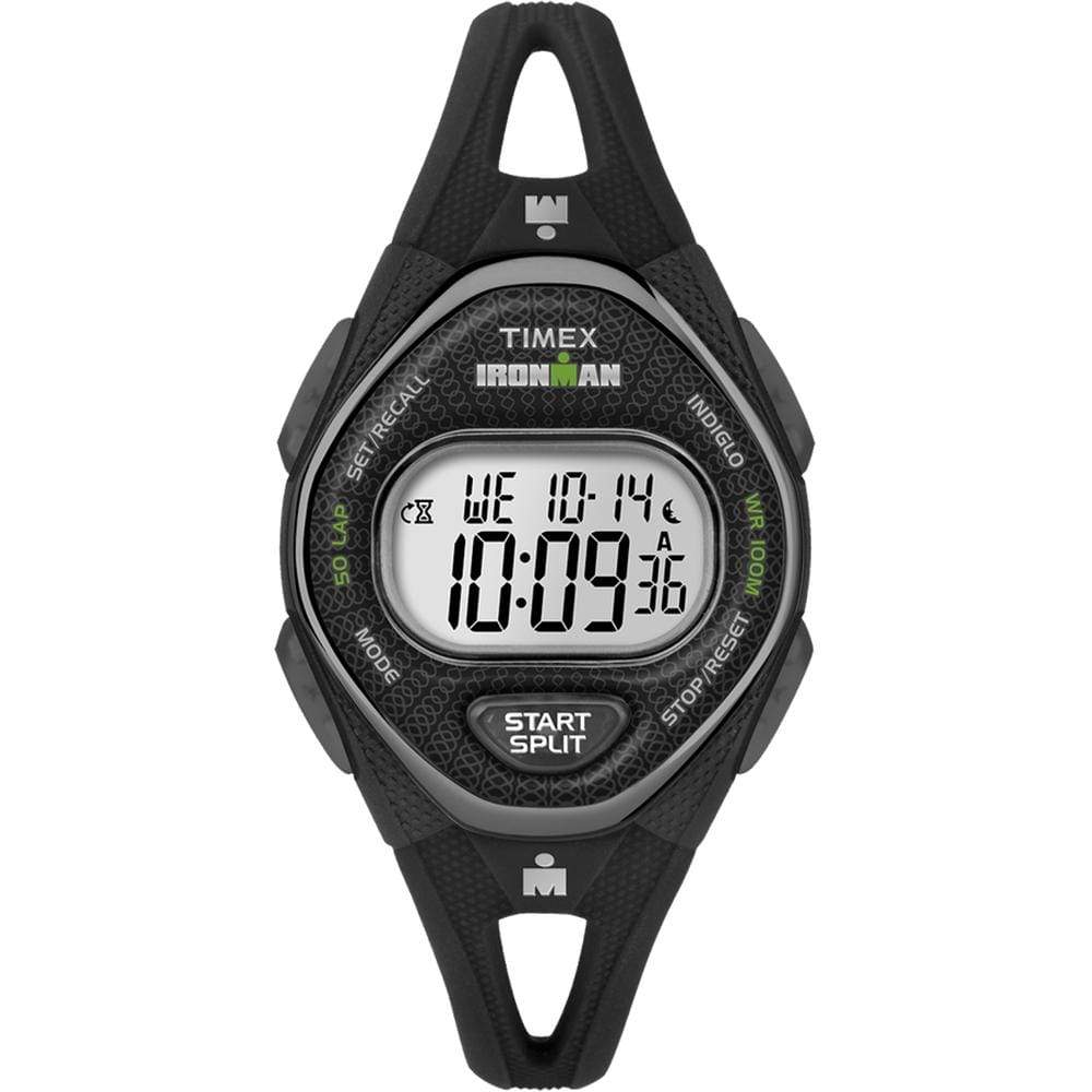 Timex Qualifies for Free Shipping Timex Ironman Sleek 50-Lap Mid Size Silicone Watch Black #TW5M10900JV