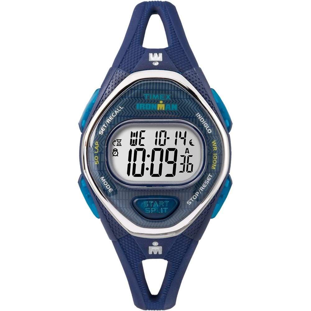 Timex Qualifies for Free Shipping Timex Ironman Sleek 50-Lap Mid Size Silicone Watch Navy #TW5M13600JV