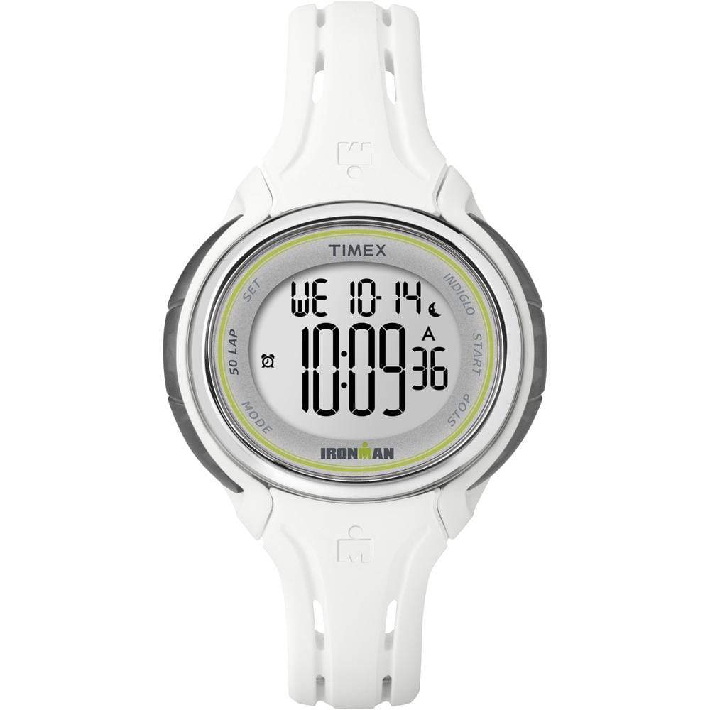 Timex Qualifies for Free Shipping Timex Ironman Sleek 50-Lap Mid Size Watch White #TW5K90700