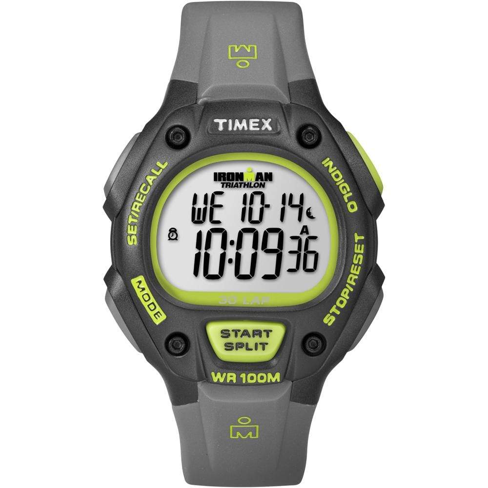 Timex Qualifies for Free Shipping Timex Ironman Traditional 30-Lap Full Size Grey/Black #T5K692
