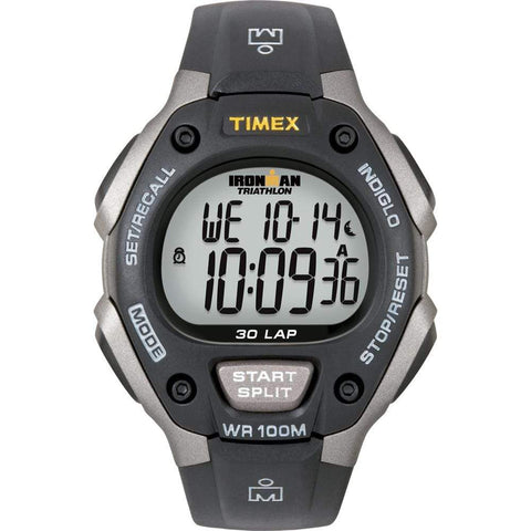 Timex Qualifies for Free Shipping Timex Ironman Triathlon 30-Lap Grey/Black #T5E901