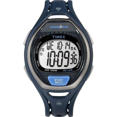 Timex Qualifies for Free Shipping Timex Sleek 50-Lap Full Size Blue Resin Strap #TW5M17600JV