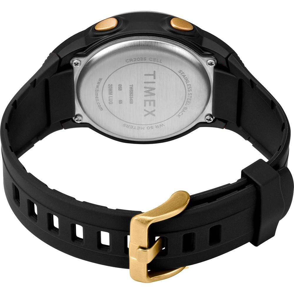 Timex Qualifies for Free Shipping Timex T100 Black/Gold 150 Lap #TW5M33600SO