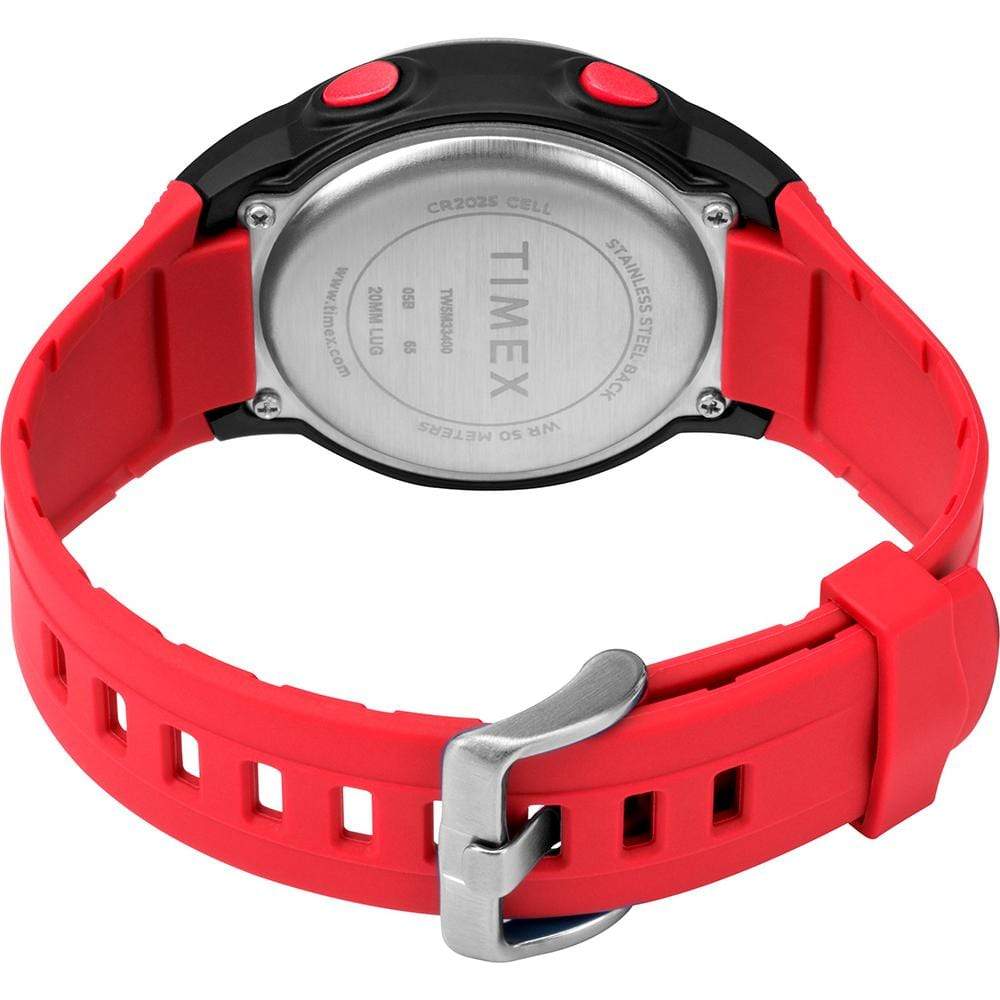 Timex Qualifies for Free Shipping Timex T100 Red/Black 150 Lap #TW5M33400SO