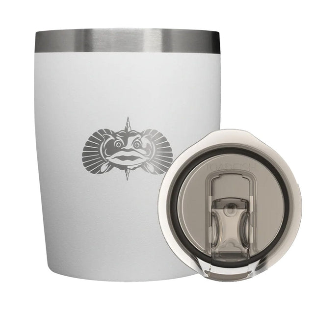 Toadfish Qualifies for Free Shipping Toadfish Non-Tipping 10oz Rocks Tumbler White #1076