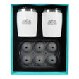 Toadfish Qualifies for Free Shipping Toadfish Non-Tipping 10oz White Rocks Tumblers Kit with Ice Ball Tray #1119