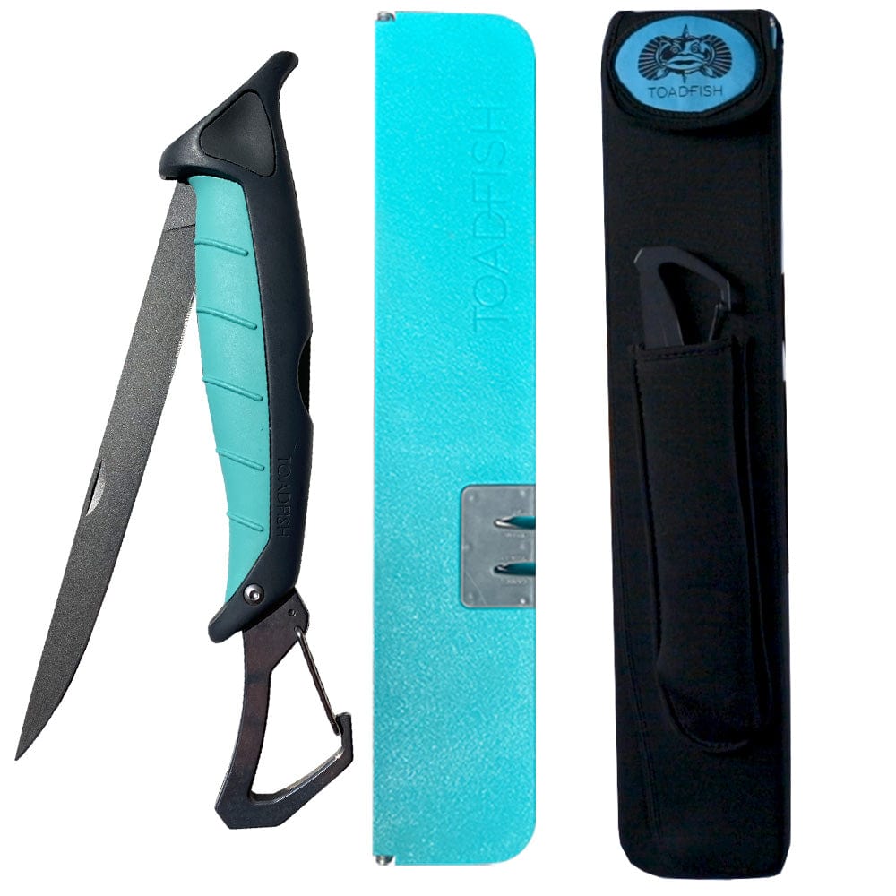 Toadfish Qualifies for Free Shipping Toadfish Stowaway 7" Filet Knife with Folding Cutting #1069