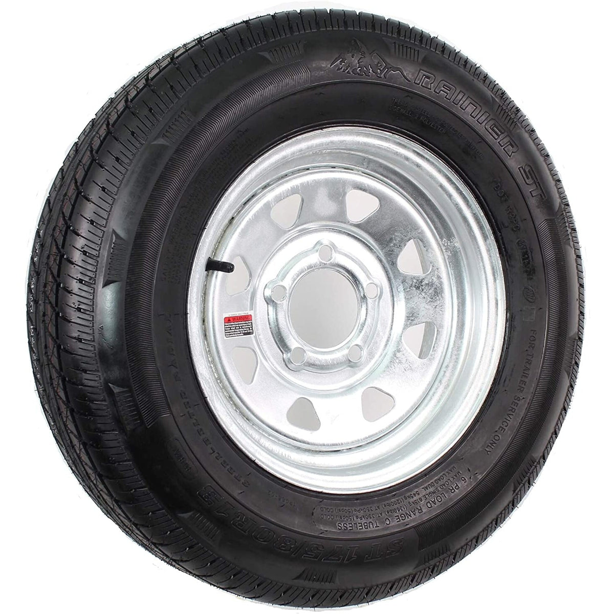Tredit Tire & Wheel Qualifies for Free Shipping Tredit Tire & Wheel ST175/80R13 5-Lug Radial Tire/W #Y810120