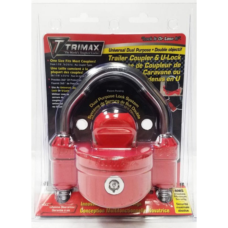 Trimax Locks Qualifies for Free Shipping Trimax Locks 1/2" Steel Shackle Dual Universal #UMAX25D