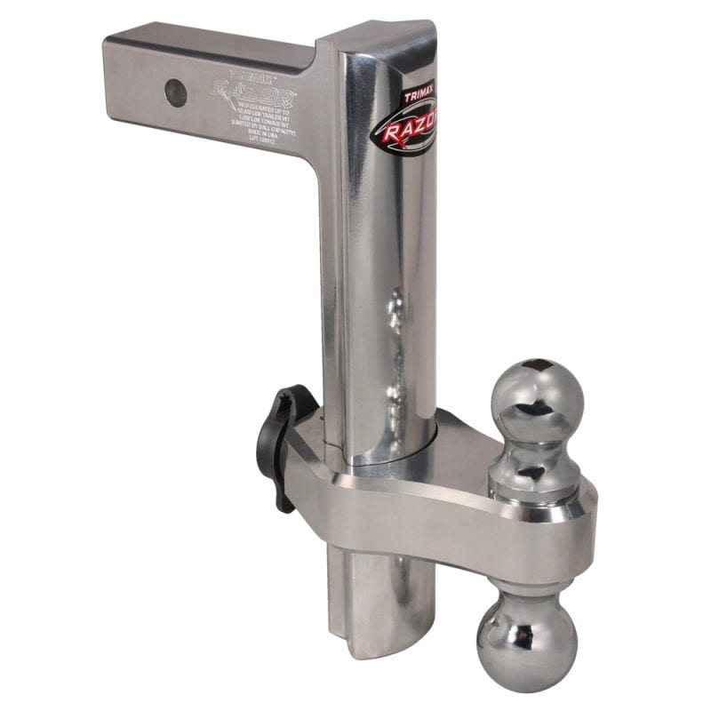 Trimax Locks Qualifies for Free Shipping Trimax Locks 12" Drop Aluminum Dual Hitch Ball Mount #TRZ12AL