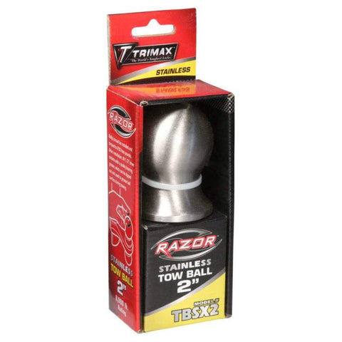 Trimax Locks Qualifies for Free Shipping Trimax Locks 2" Tow Ball Stainless Steel #TBSX2