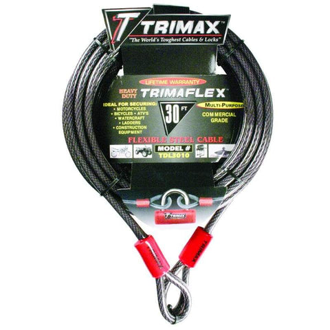 Trimax Locks Qualifies for Free Shipping Trimax Locks 30' Dual Loop Multi-Use Cable #TDL3010