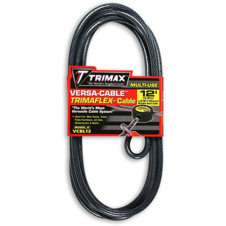 Trimax Locks Qualifies for Free Shipping Trimax Locks Cable Versa-Cable 12' x 10mm #VMAX12CBL